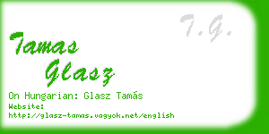 tamas glasz business card